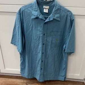 Men's Blue Walt Disney World Short Sleeve Shirt Large